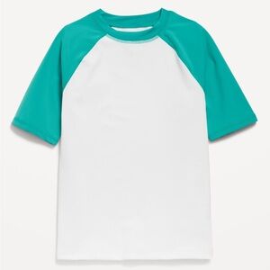 Old Navy Kids Swim Rashguard and Trunks.